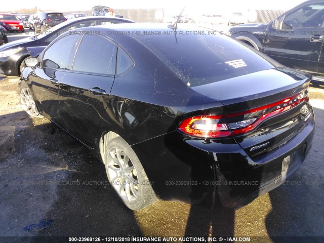 1C3CDFBB6FD266907 - 2015 DODGE DART SXT BLACK photo 3