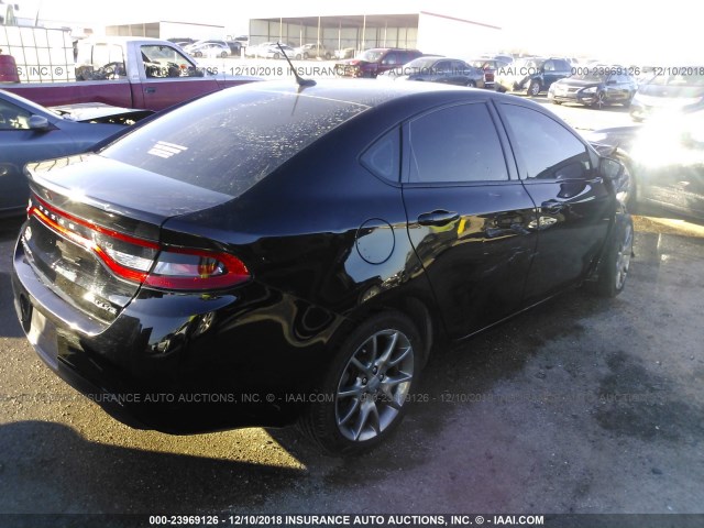 1C3CDFBB6FD266907 - 2015 DODGE DART SXT BLACK photo 4