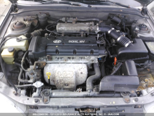 KMHJF35F8YU941147 - 2000 HYUNDAI ELANTRA GLS GRAY photo 10