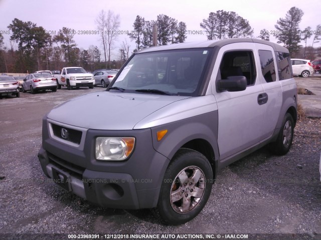 5J6YH18514L007832 - 2004 HONDA ELEMENT EX SILVER photo 2