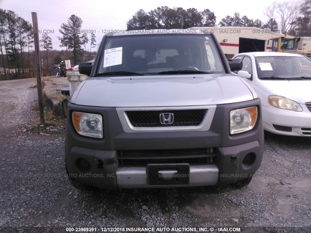 5J6YH18514L007832 - 2004 HONDA ELEMENT EX SILVER photo 6