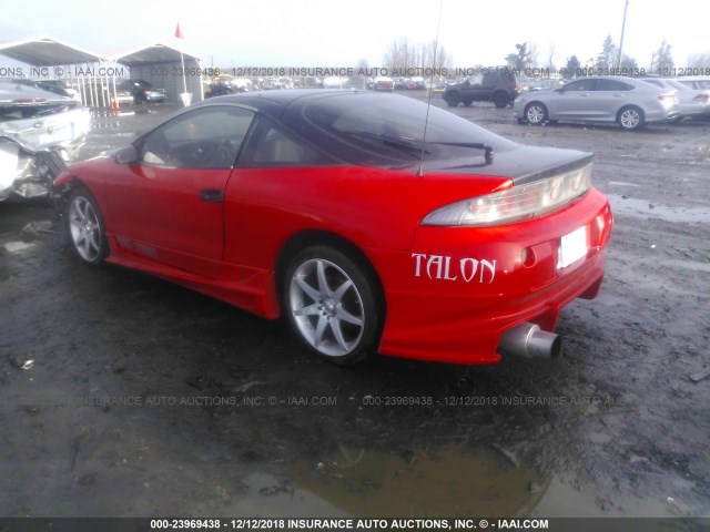 4E3AL54F8SE122546 - 1995 EAGLE TALON TSI RED photo 3