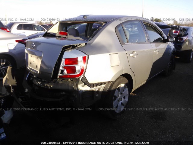 3N1AB61E78L618137 - 2008 NISSAN SENTRA 2.0/2.0S/2.0SL GRAY photo 4