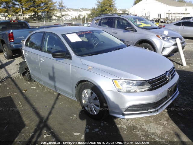 3VW2K7AJ7FM402376 - 2015 VOLKSWAGEN JETTA S ვერცხლისფერი ფოტო 1