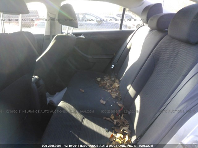 3VW2K7AJ7FM402376 - 2015 VOLKSWAGEN JETTA S ვერცხლისფერი ფოტო 8