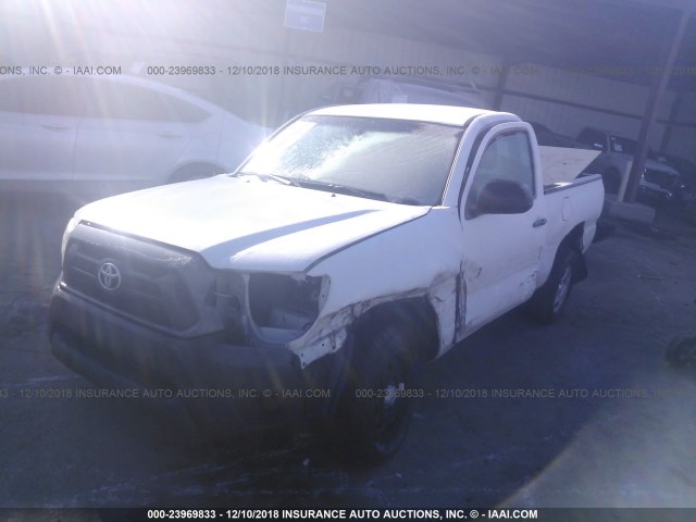 5TFNX4CN3DX021048 - 2013 TOYOTA TACOMA WHITE photo 2