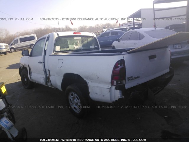 5TFNX4CN3DX021048 - 2013 TOYOTA TACOMA WHITE photo 3