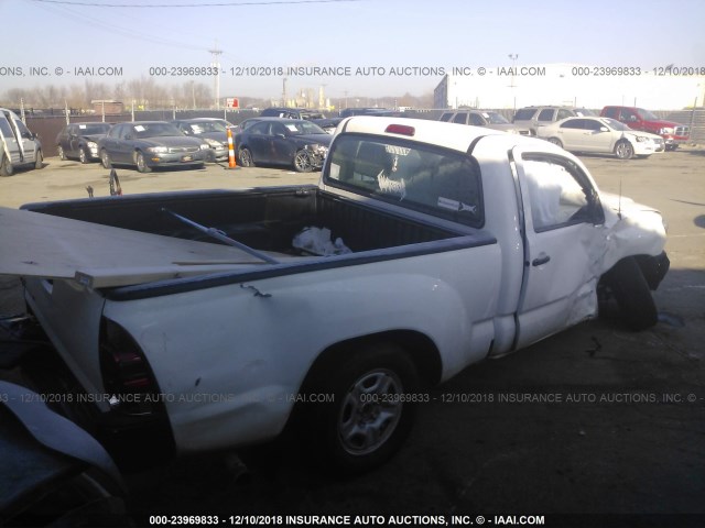 5TFNX4CN3DX021048 - 2013 TOYOTA TACOMA WHITE photo 4