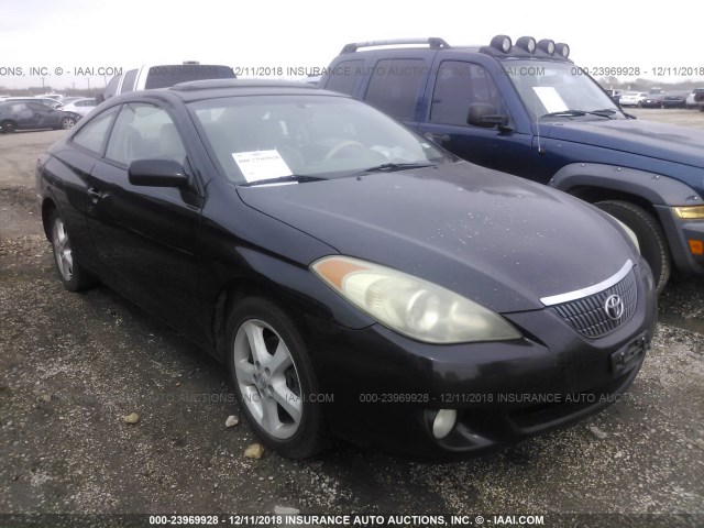 4T1CA38P04U012172 - 2004 TOYOTA CAMRY SOLARA SE/SLE BLACK photo 1