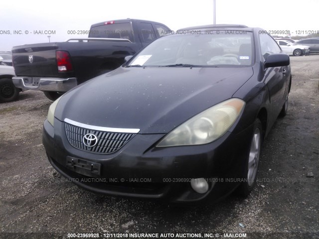 4T1CA38P04U012172 - 2004 TOYOTA CAMRY SOLARA SE/SLE BLACK photo 2