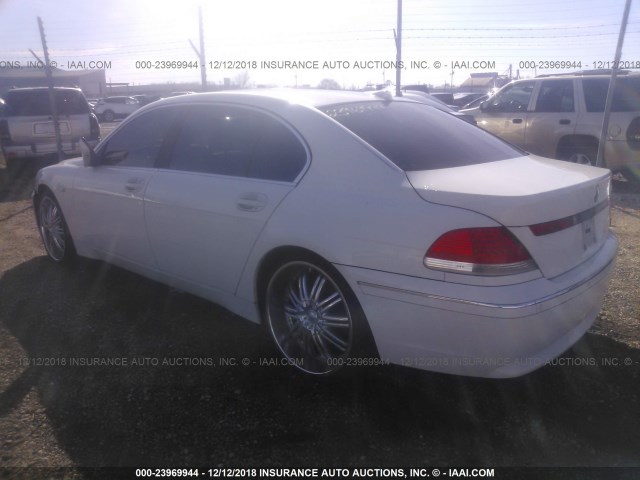 WBAGN63483DR15349 - 2003 BMW 745 LI WHITE photo 3