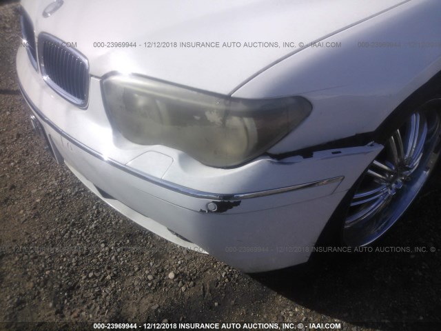 WBAGN63483DR15349 - 2003 BMW 745 LI WHITE photo 6