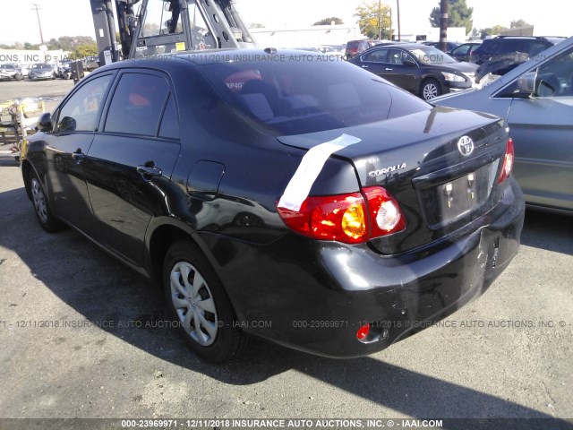 JTDBU4EE9A9104198 - 2010 TOYOTA COROLLA S/LE/XLE BLACK photo 3