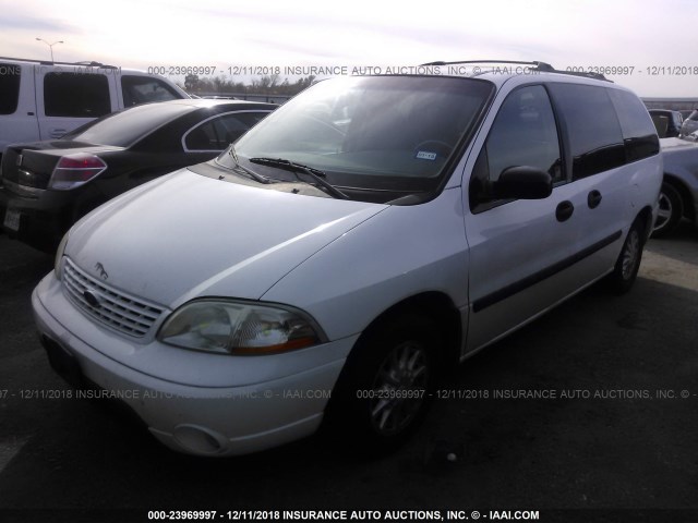 2FMZA51452BA54801 - 2002 FORD WINDSTAR LX WHITE photo 2