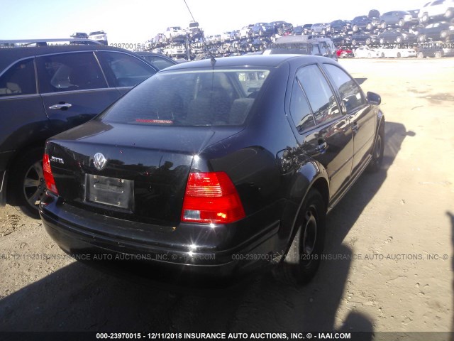 3VWSK69M52M148430 - 2002 VOLKSWAGEN JETTA GLS BLACK photo 4