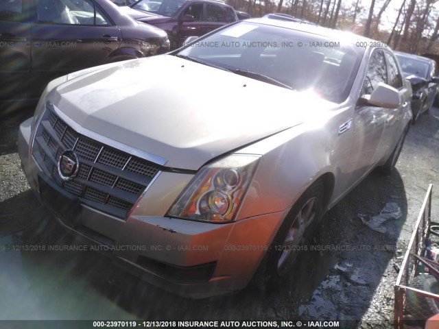 1G6DR57V380150947 - 2008 CADILLAC CTS HI FEATURE V6 GOLD photo 2