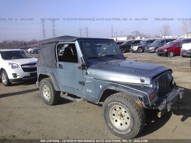 1J4FY19S2XP414034 - 1999 JEEP WRANGLER / TJ SPORT GRAY photo 1