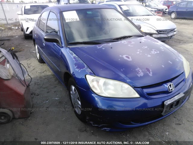 2HGES16305H588476 - 2005 HONDA CIVIC DX VP 蓝色 照片 1