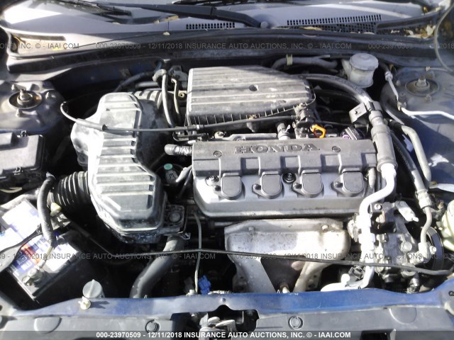 2HGES16305H588476 - 2005 HONDA CIVIC DX VP 蓝色 照片 10