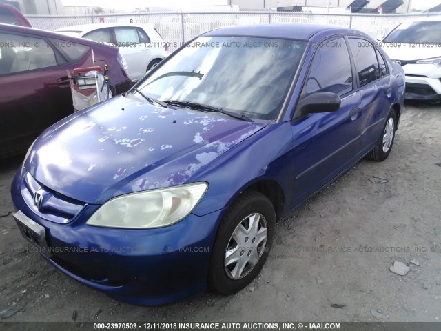 2HGES16305H588476 - 2005 HONDA CIVIC DX VP 蓝色 照片 2