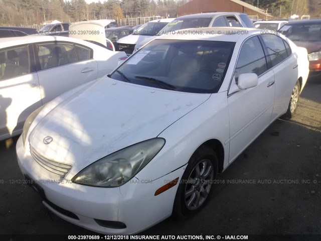 JTHBF30G920086061 - 2002 LEXUS ES 300 WHITE photo 2