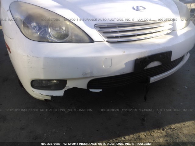 JTHBF30G920086061 - 2002 LEXUS ES 300 WHITE photo 6