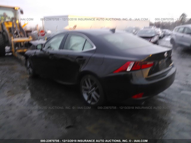 JTHCF1D22E5011426 - 2014 LEXUS IS 250 BLACK photo 3