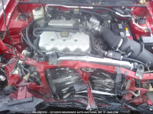 3FAFP13P41R149698 - 2001 FORD ESCORT RED photo 10