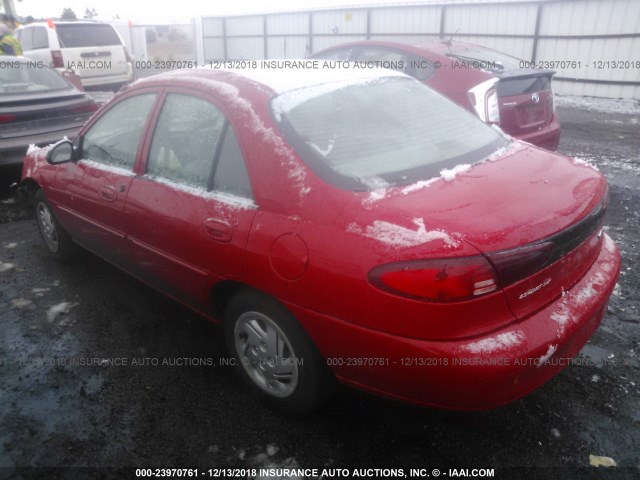 3FAFP13P41R149698 - 2001 FORD ESCORT RED photo 3