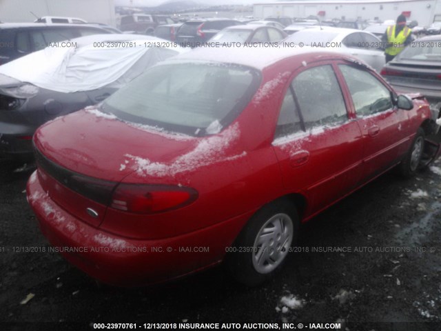 3FAFP13P41R149698 - 2001 FORD ESCORT RED photo 4
