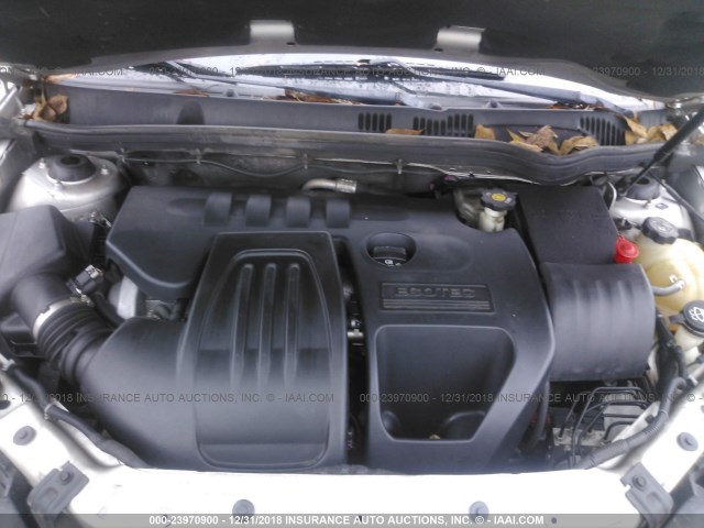1G2AS18H197122826 - 2009 PONTIAC G5 SILVER photo 10