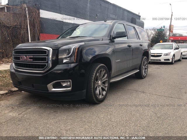 1GKS2AKC6FR248875 - 2015 GMC YUKON SLE BLACK photo 2