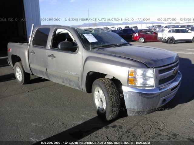 3GCPKSE77DG317706 - 2013 CHEVROLET SILVERADO K1500 LT GRAY photo 1