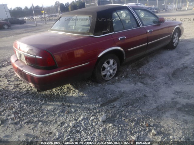 2MEFM74W41X629798 - 2001 MERCURY GRAND MARQUIS GS BURGUNDY photo 4