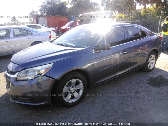 1G11B5SL9FF152957 - 2015 CHEVROLET MALIBU LS მუქი ლურჯი ფოტო 2