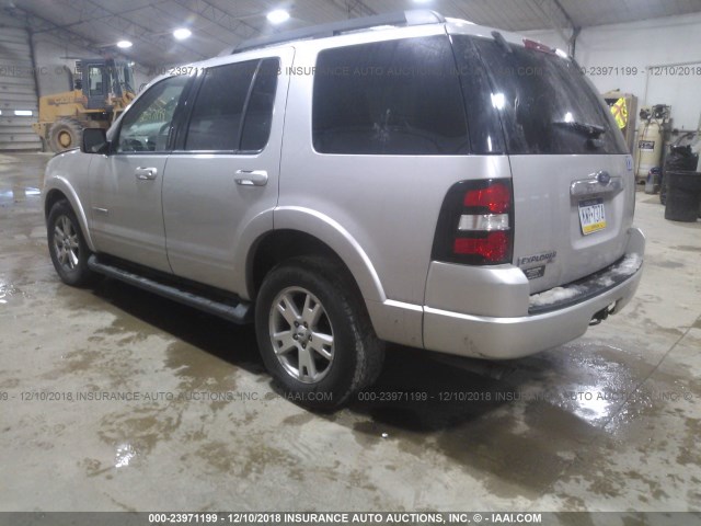 1FMEU73EX7UB25869 - 2007 FORD EXPLORER XLT SILVER photo 3