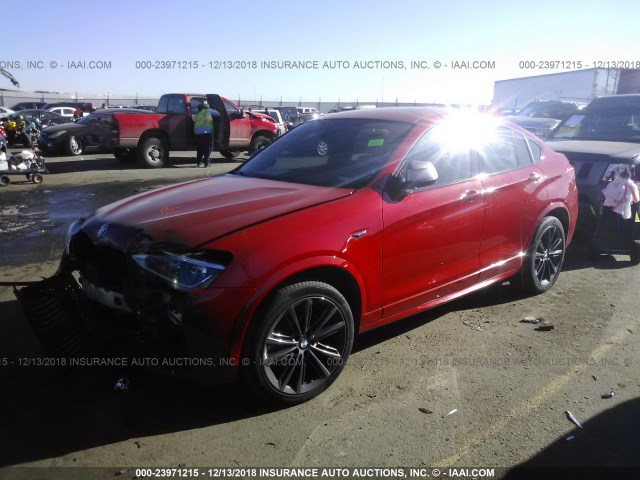 5UXXW7C53J0W63964 - 2018 BMW X4 XDRIVEM40I RED photo 2