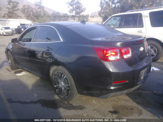 1G11B5SA2DF145022 - 2013 CHEVROLET MALIBU LS BLACK photo 3