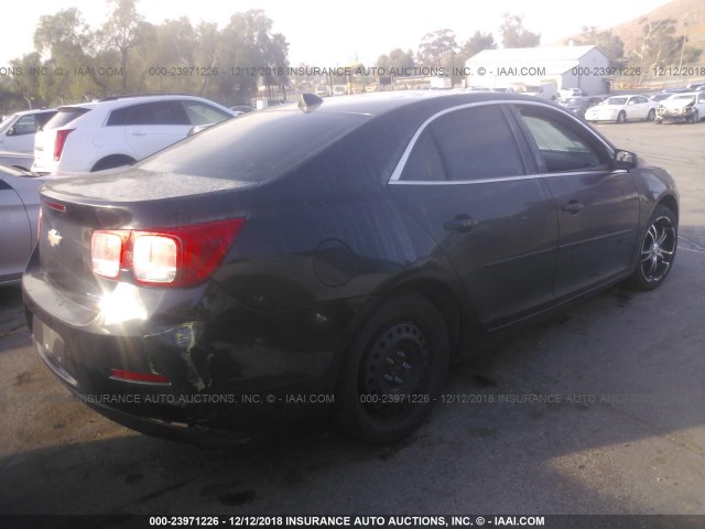 1G11B5SA2DF145022 - 2013 CHEVROLET MALIBU LS BLACK photo 4