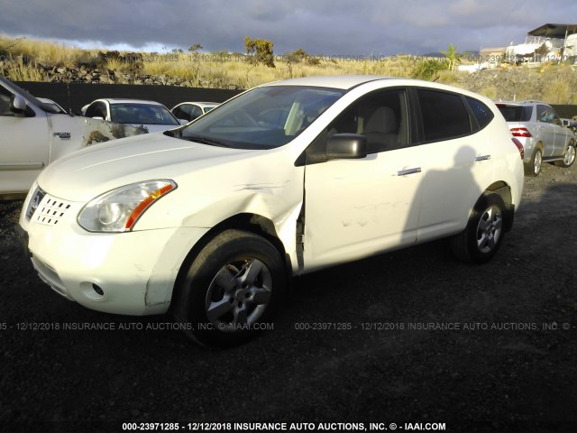 JN8AS5MT0AW023734 - 2010 NISSAN ROGUE S/SL/KROM WHITE photo 2