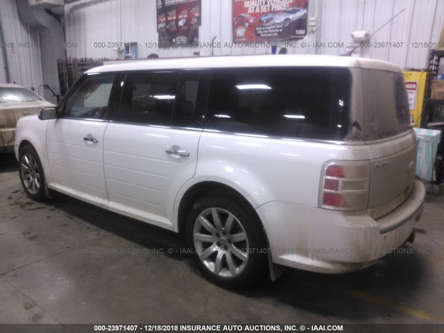 2FMEK63C69BA37859 - 2009 FORD FLEX LIMITED WHITE photo 3