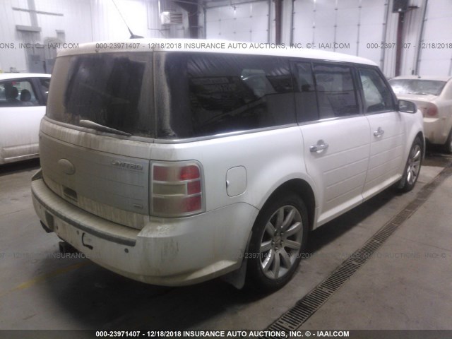 2FMEK63C69BA37859 - 2009 FORD FLEX LIMITED WHITE photo 4