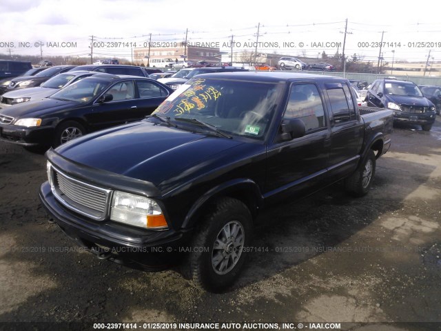 1GTDT13W62K149258 - 2002 GMC SONOMA BLACK photo 2