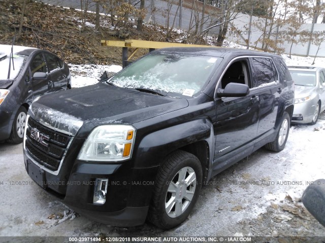 2GKFLREKXC6170432 - 2012 GMC TERRAIN SLE BLACK photo 2