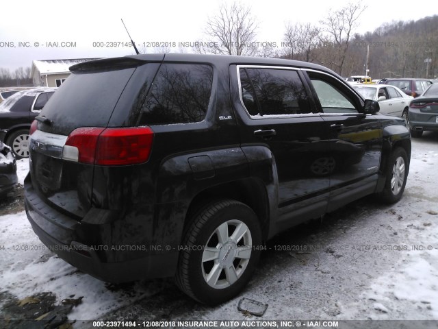 2GKFLREKXC6170432 - 2012 GMC TERRAIN SLE BLACK photo 4