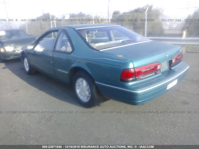 1FAPP6242NH141096 - 1992 FORD THUNDERBIRD LX GREEN photo 3