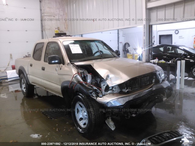 5TEHN72N62Z133273 - 2002 TOYOTA TACOMA DOUBLE CAB 金色 照片 1