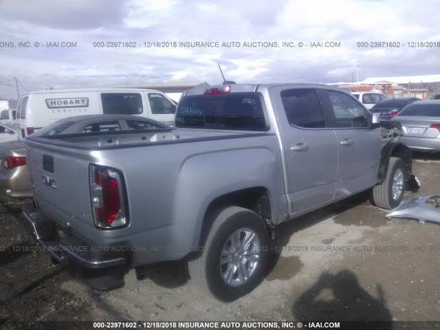 1GTG5CEN7K1105282 - 2019 GMC CANYON SLE SILVER photo 4