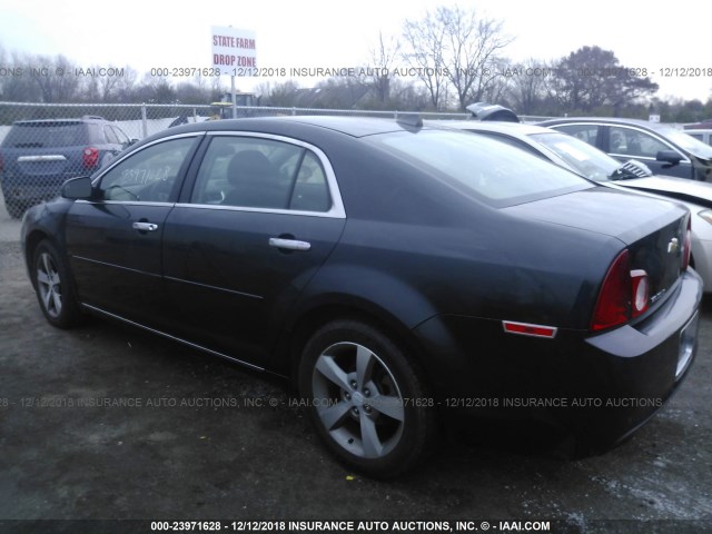 1G1ZC5E04CF242952 - 2012 CHEVROLET MALIBU 1LT BLACK photo 3