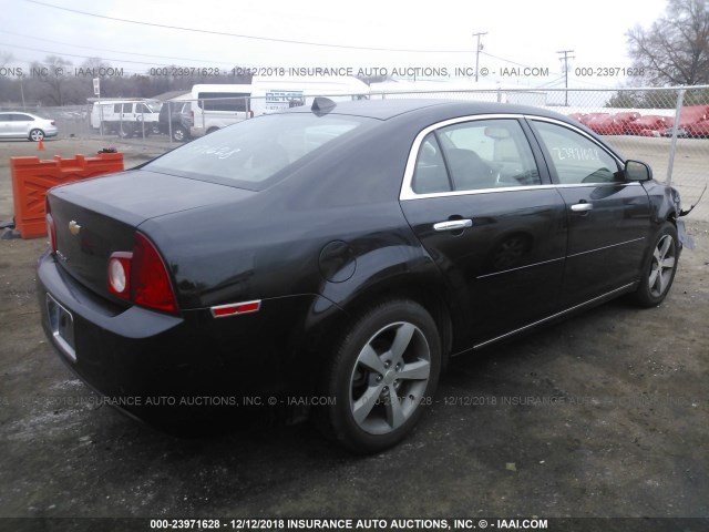1G1ZC5E04CF242952 - 2012 CHEVROLET MALIBU 1LT BLACK photo 4
